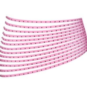 Skims swims limited edition light pink rhinestone swim strappy skirt size XXS